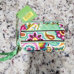 Vera Bradley Mini Wallet Tutti Frutti Green Boho NWT
